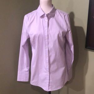 Banana Republic lilac long sleeve  Shirt size 10